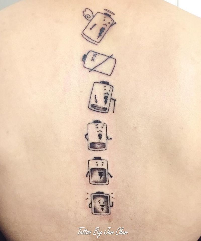 30 Unique Battery Tattoos You Must Love