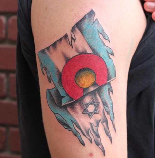 30 Pretty Colorado Flag Tattoos You Will Love