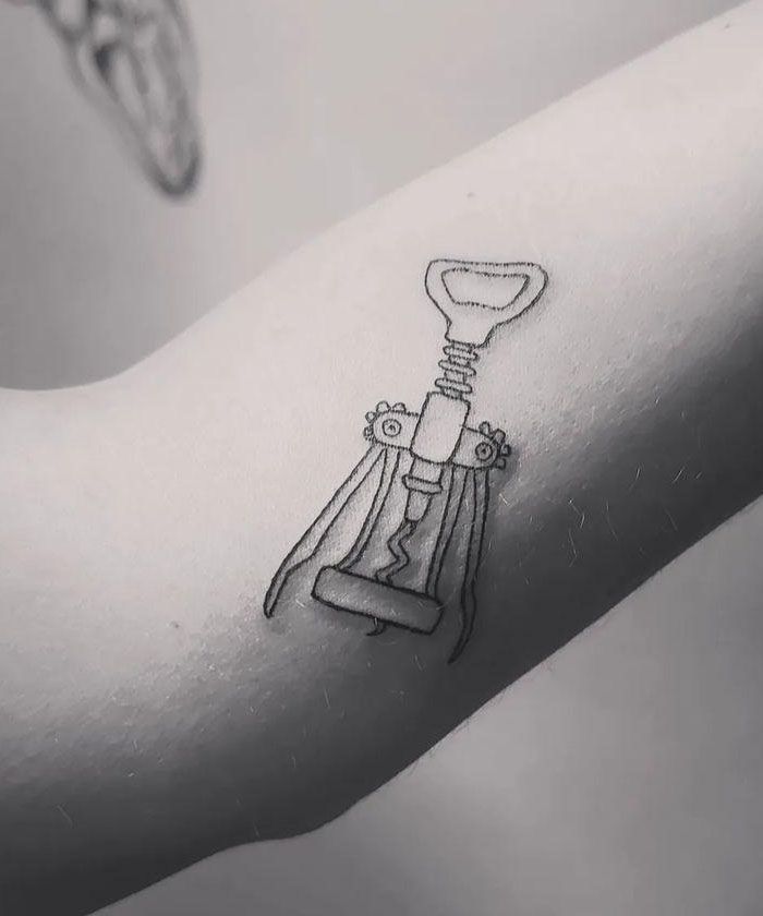 30 Unique Corkscrew Tattoos You Must Try