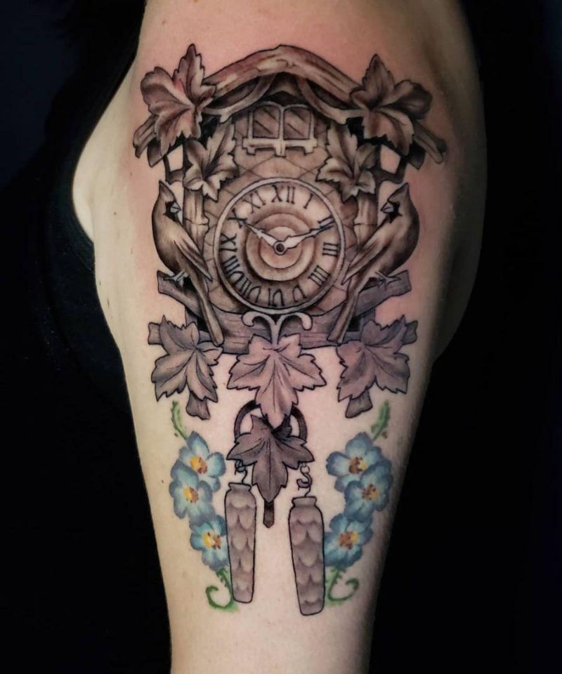 30 Pretty Cuckoo Clock Tattoos You Must Try