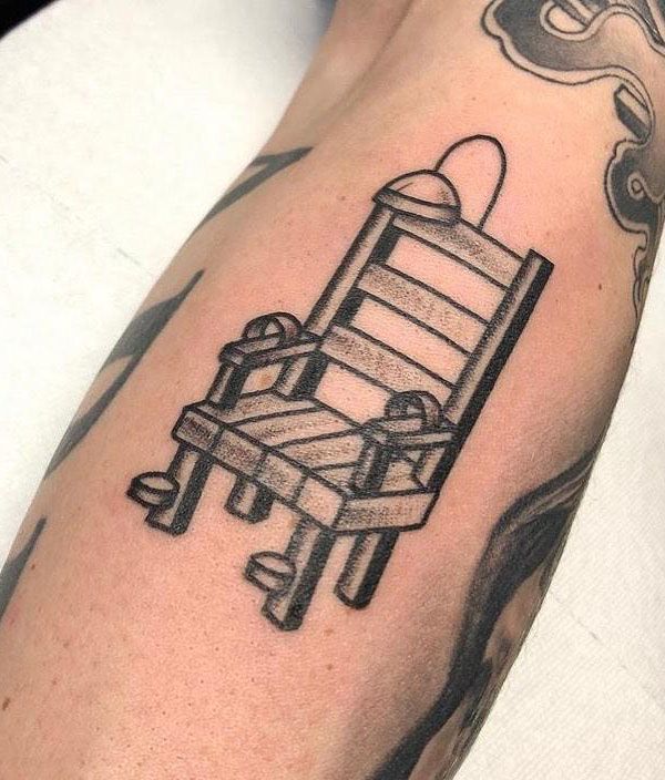 30 Unique Electric Chair Tattoos For Your Inspiration