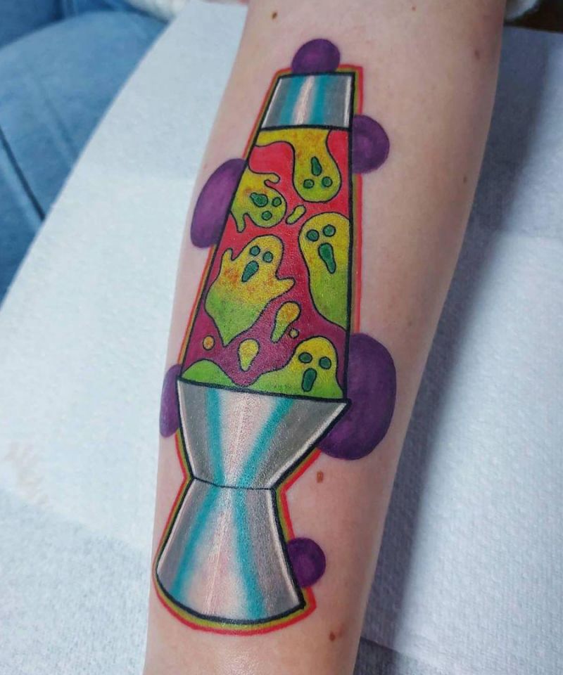 30 Pretty Lava Lamp Tattoos For Your Inspiration