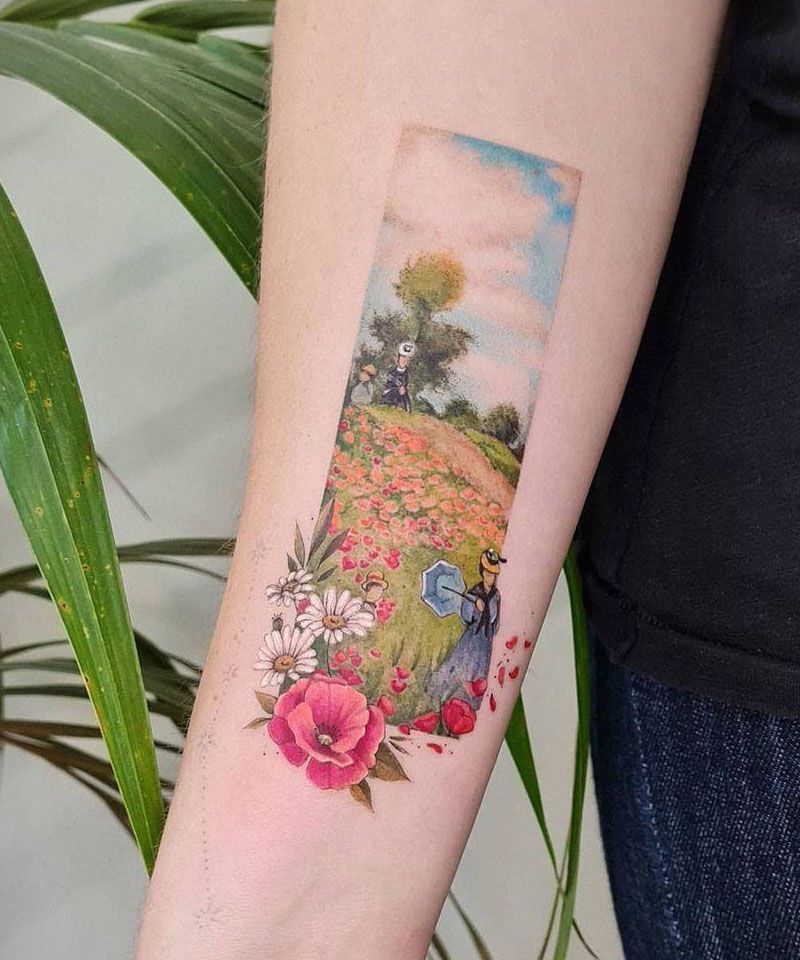 30 Pretty Monet Tattoos For Your Inspiration