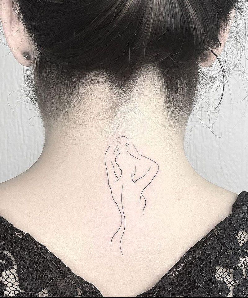 30 Pretty One Line Tattoos Make You Beautiful