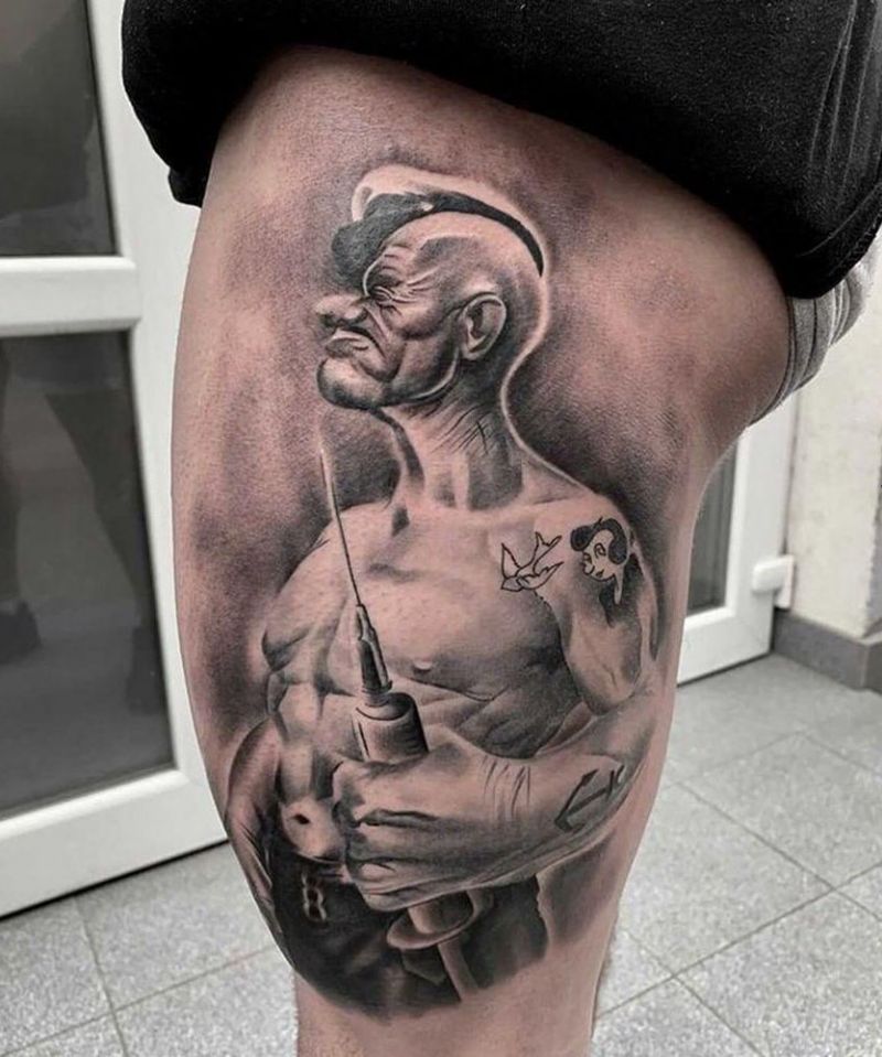 30 Unique Popeye Tattoos to Inspire You