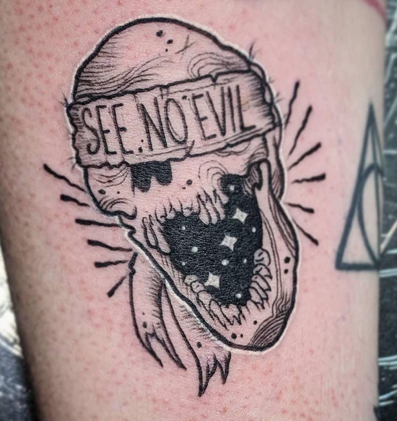 30 Unique See No Evil Tattoos You Must Love