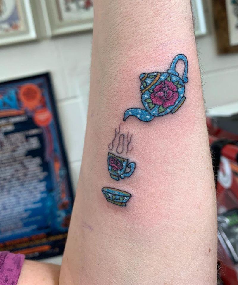 30 Pretty Teapot Tattoos For Your Inspiration