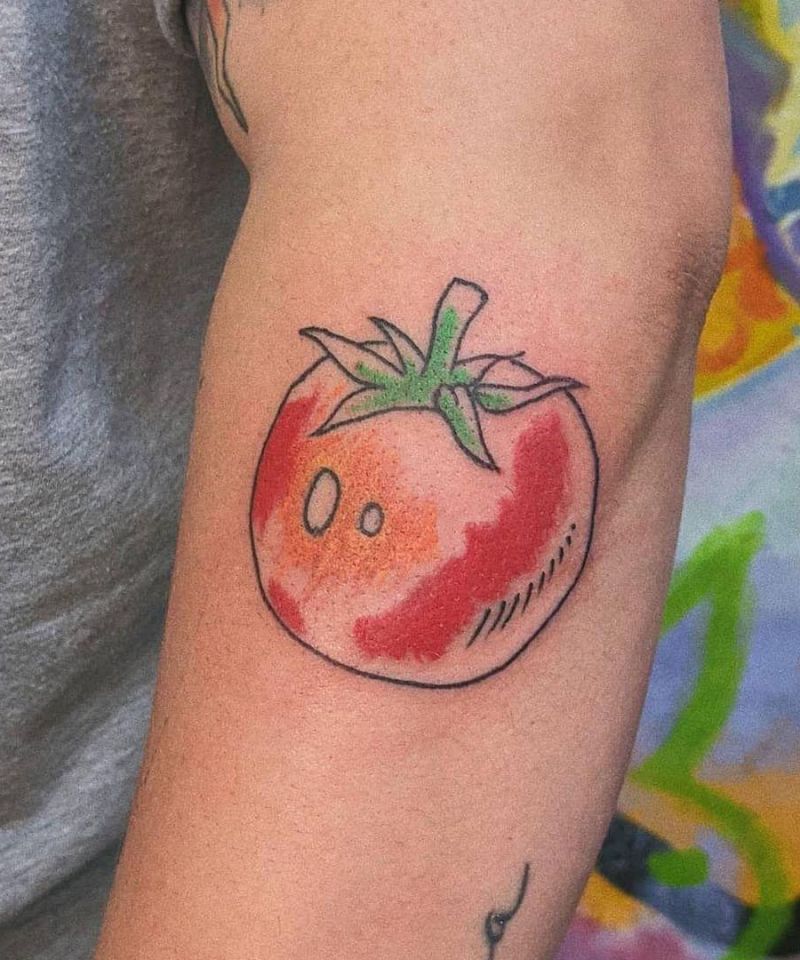 30 Pretty Tomato Tattoos to Inspire You