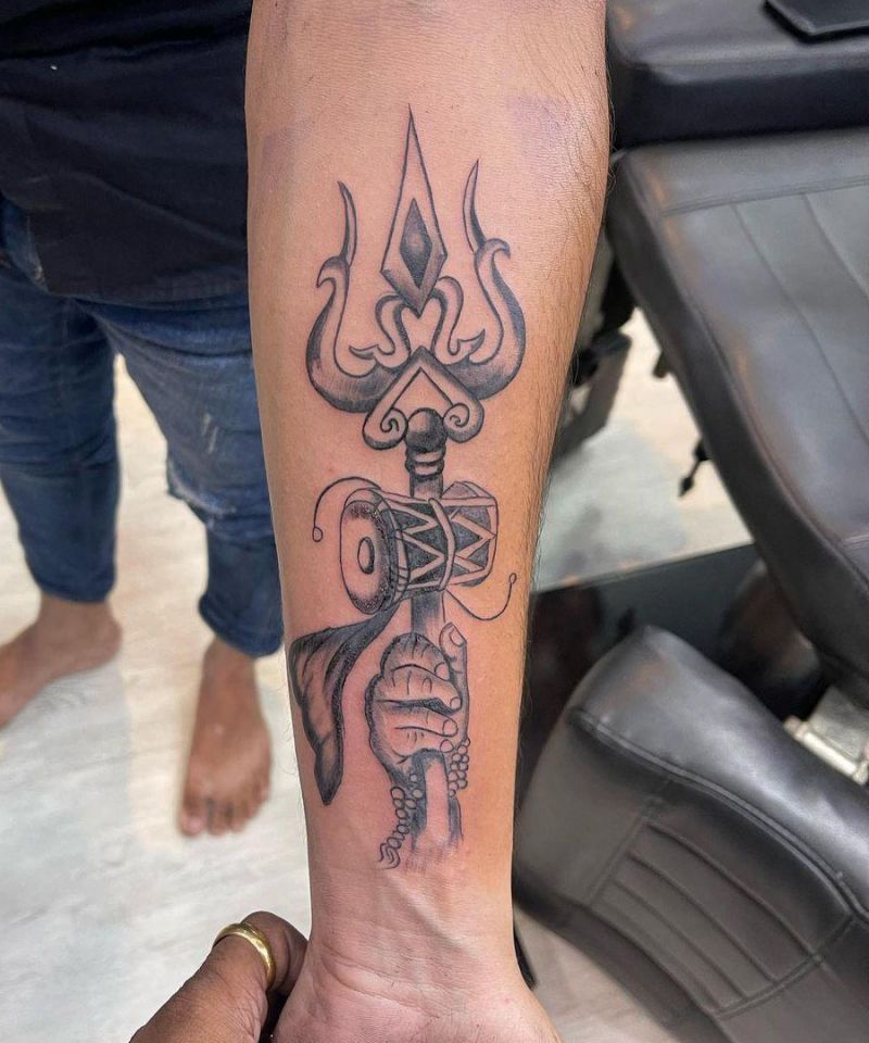 30 Unique Trishul Tattoos For Your Inspiration