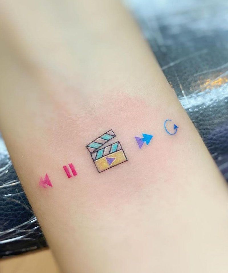 30 Unique Clapperboard Tattoos to Inspire You