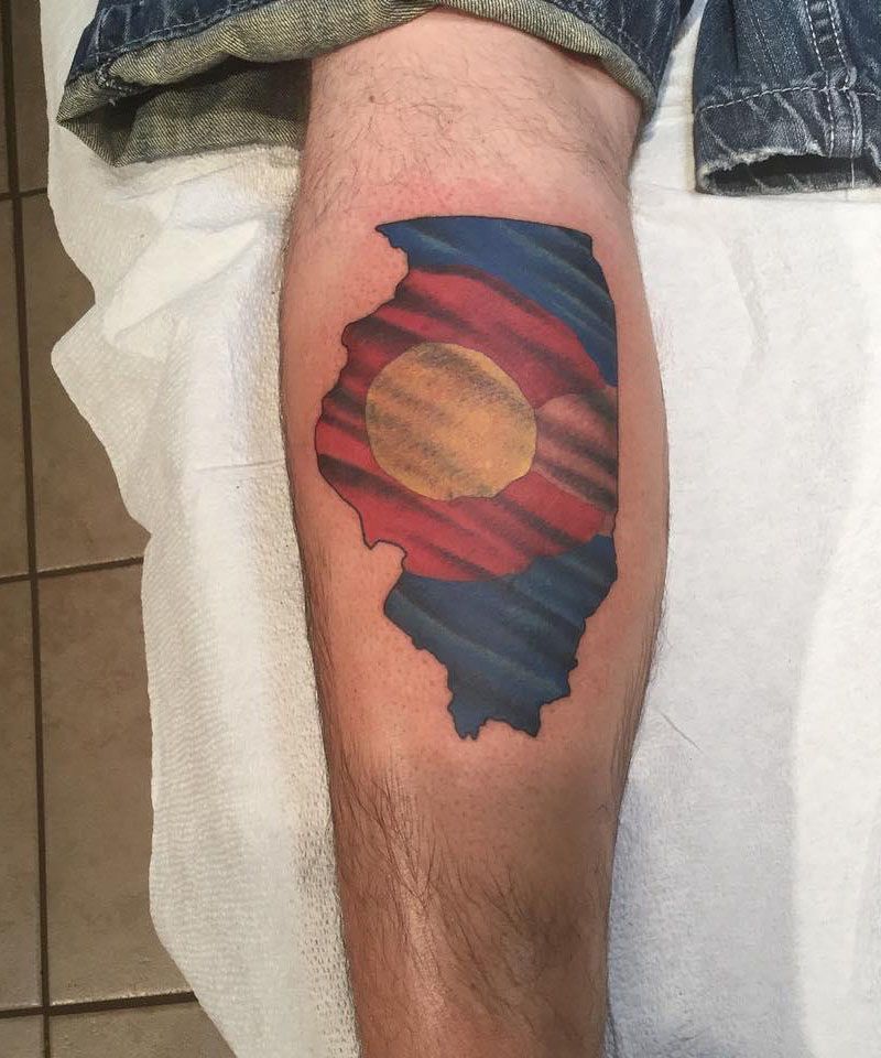 30 Pretty Colorado Flag Tattoos You Will Love