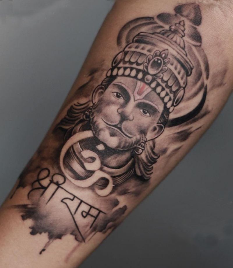 30 Unique Hanuman Tattoos You Must Love