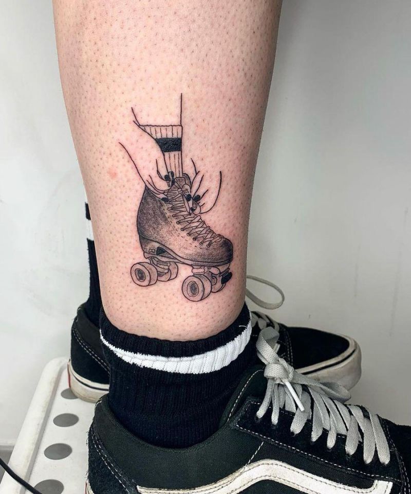 30 Unique Roller Skate Tattoos You Can Copy