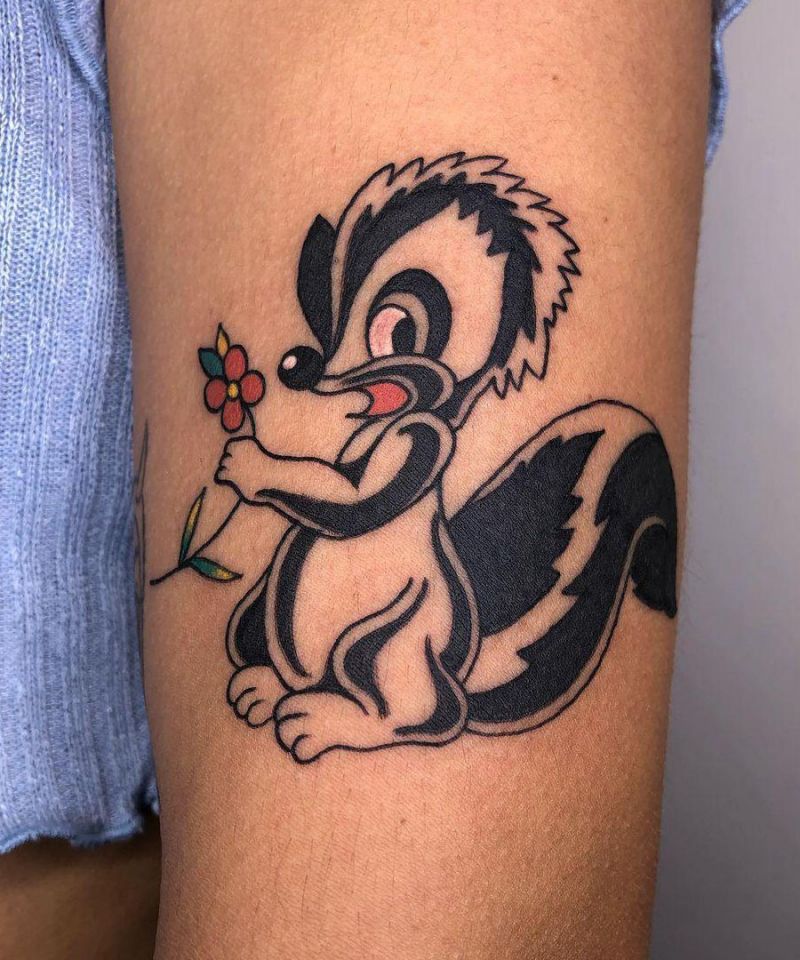 30 Cute Skunk Tattoos You Will Love