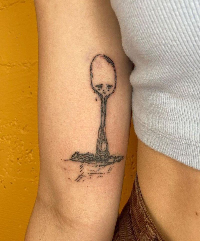 30 Pretty Spoon Tattoos For Your Inspiration