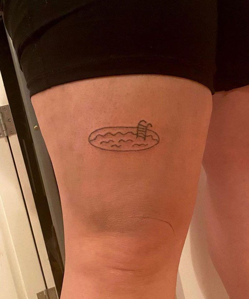 30 Pretty Swimming Pool Tattoos You Can Copy