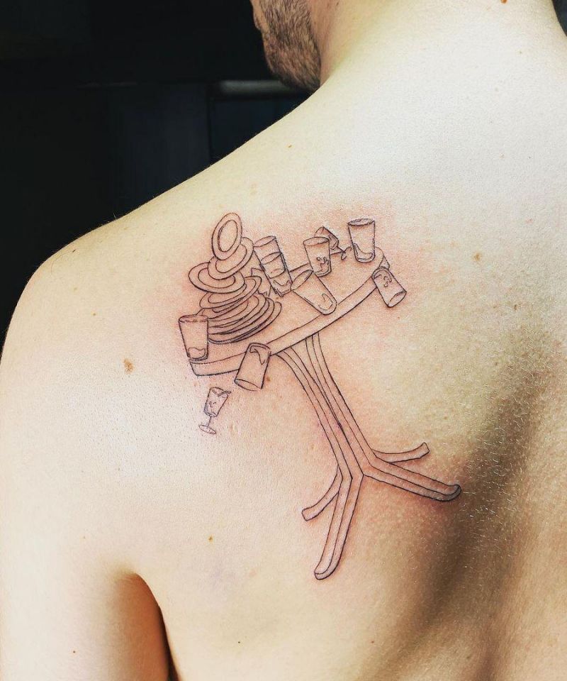 30 Unique Table Tattoos For Your Inspiration