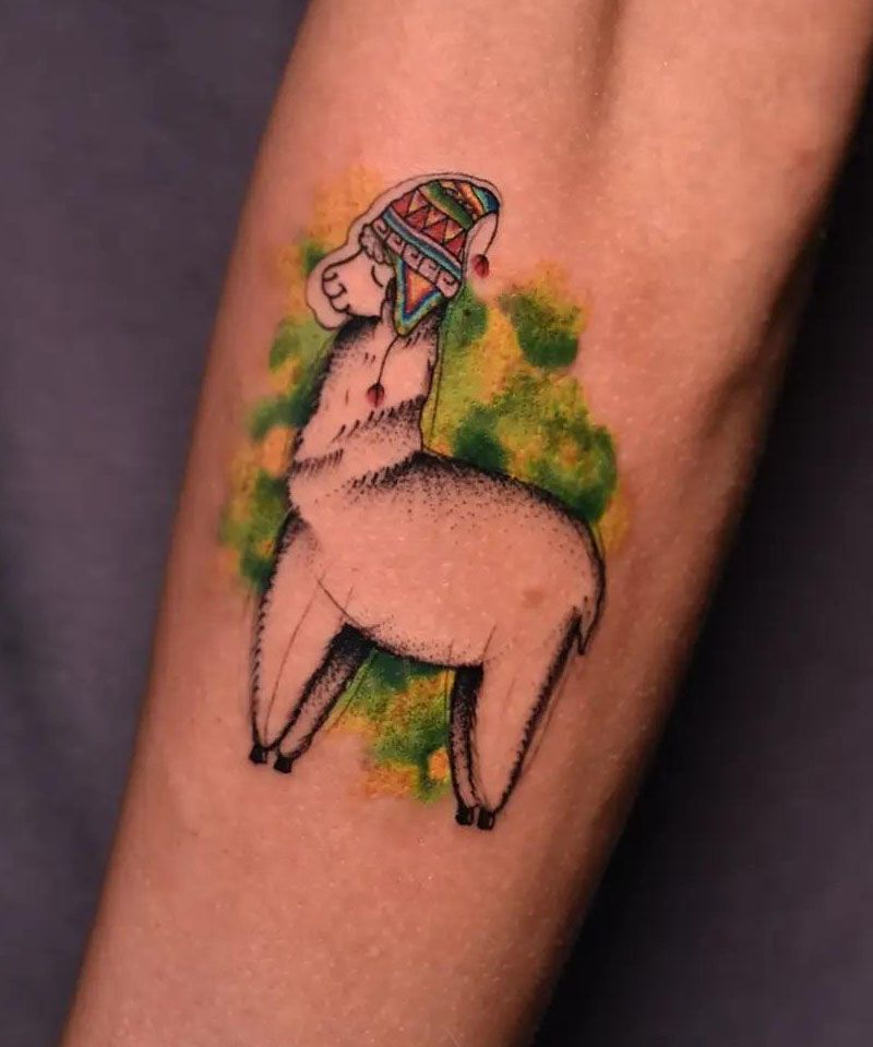 30 Cute Alpaca Tattoos You Must Try