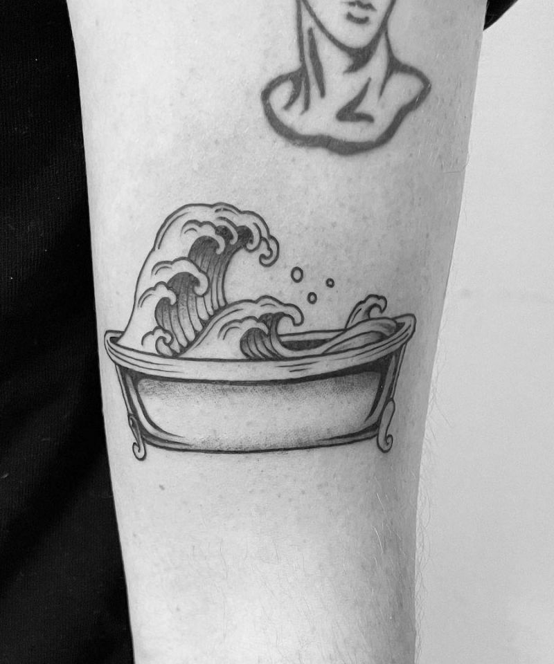 30 Unique Bathtub Tattoos You Must Love