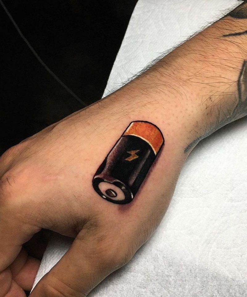 30 Unique Battery Tattoos You Must Love