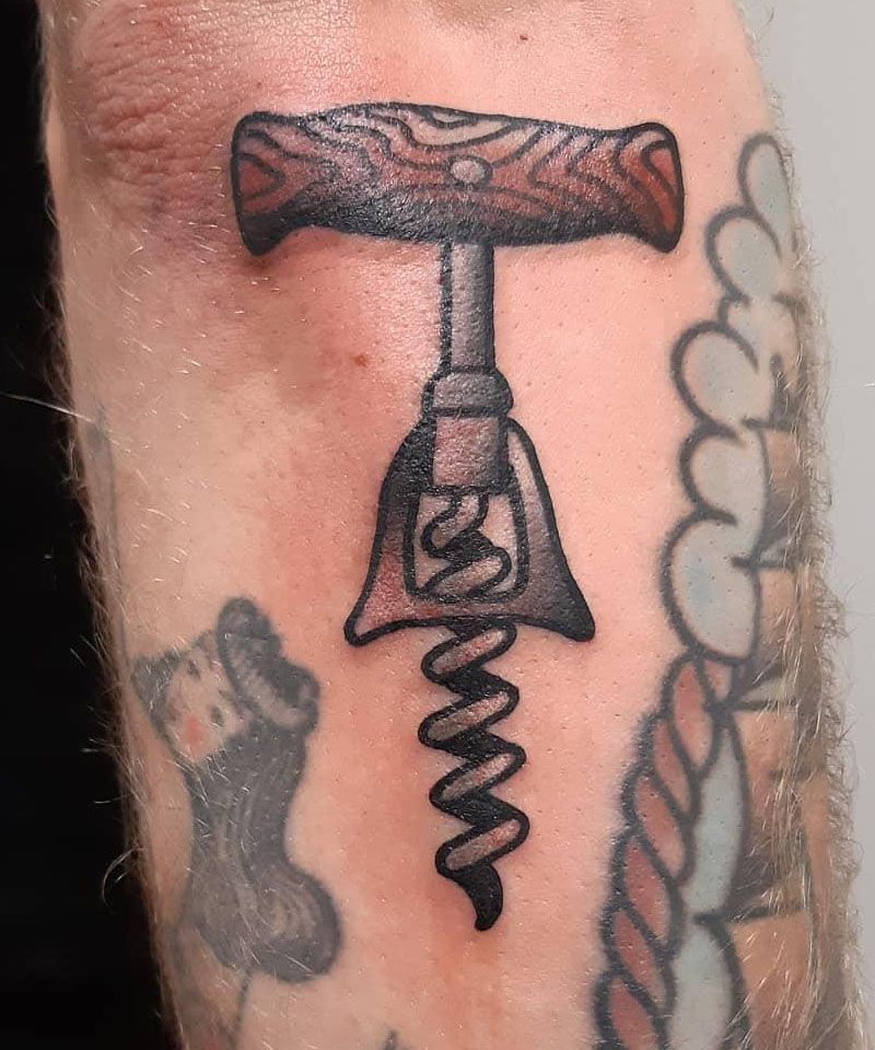 30 Unique Corkscrew Tattoos You Must Try