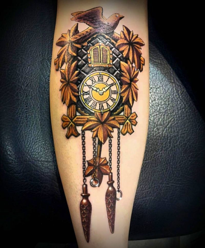 30 Pretty Cuckoo Clock Tattoos You Must Try