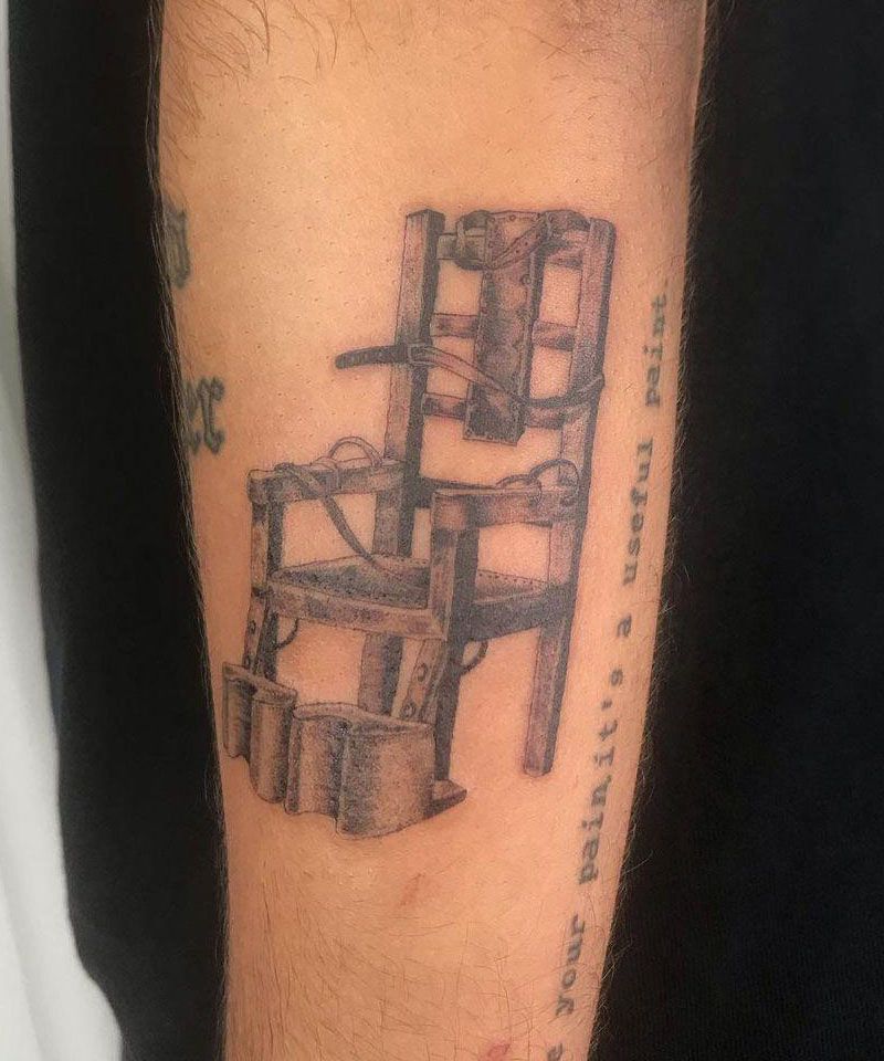 30 Unique Electric Chair Tattoos For Your Inspiration