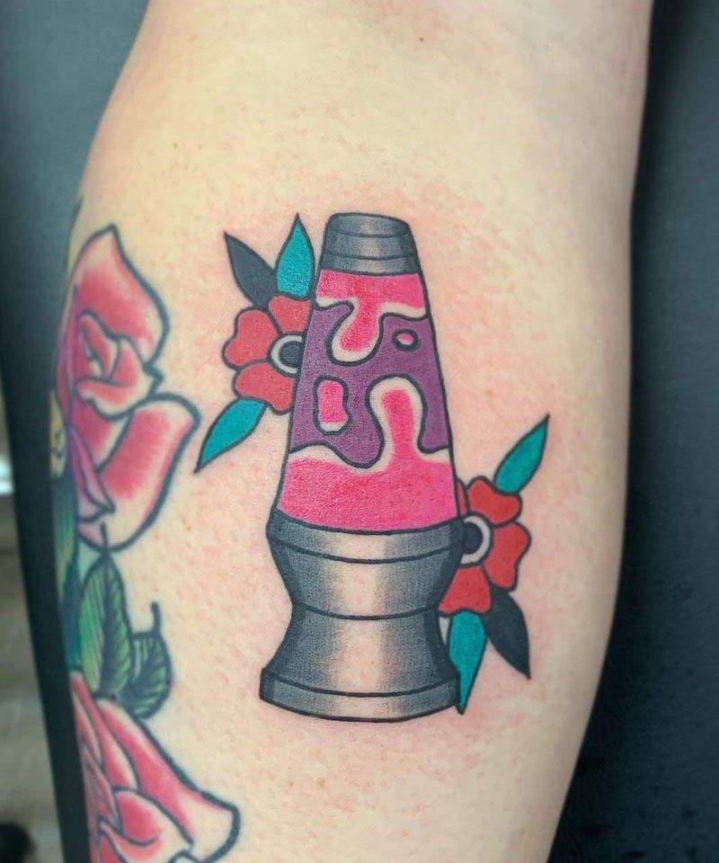 30 Pretty Lava Lamp Tattoos For Your Inspiration