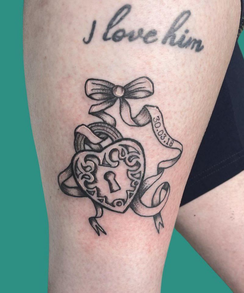 30 Pretty Locket Tattoos You Must Love