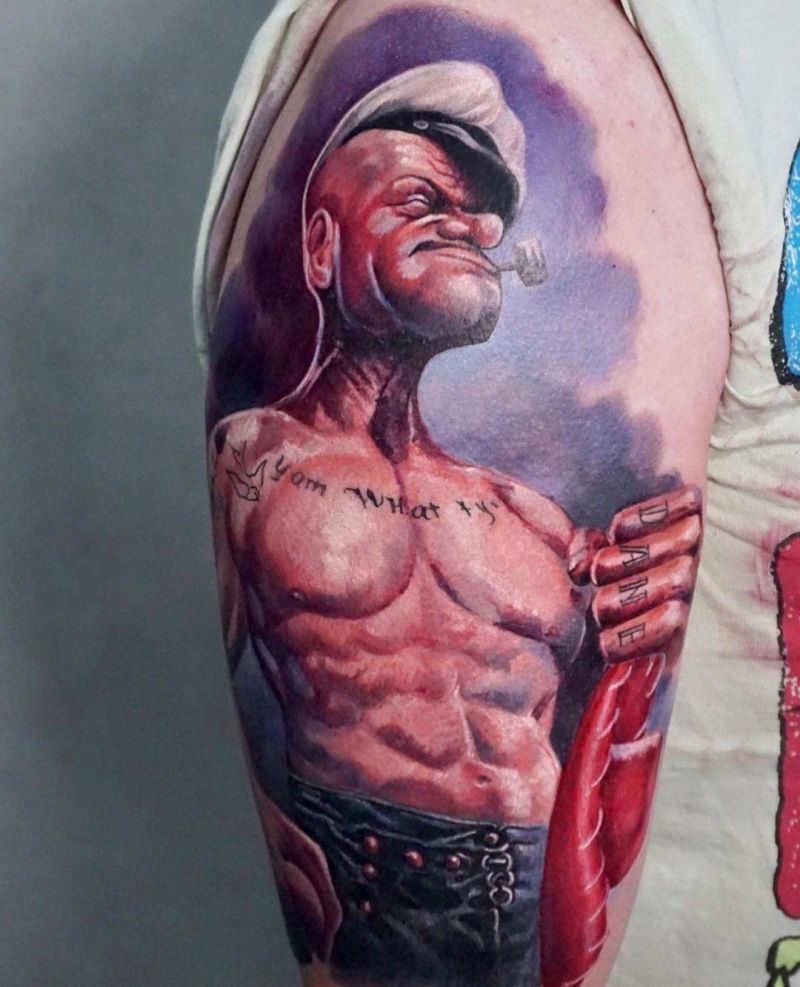 30 Unique Popeye Tattoos to Inspire You