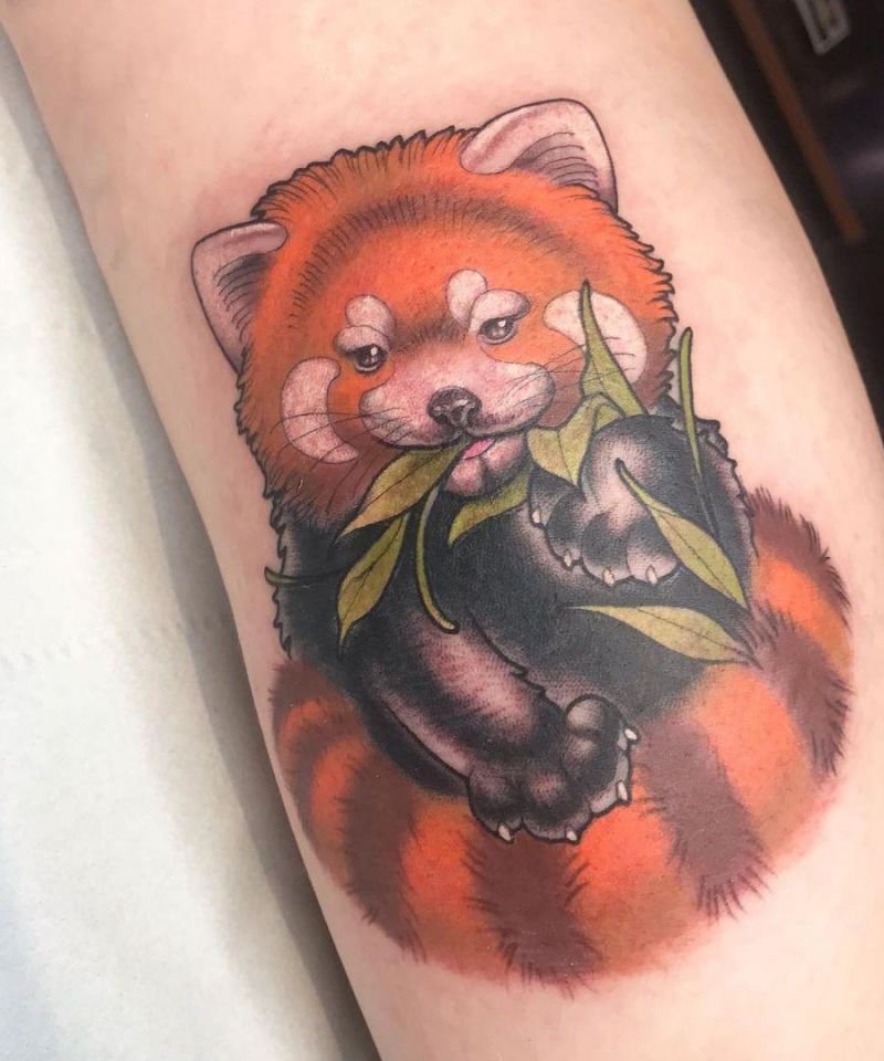 30 Cute Red Panda Tattoos You Must Love