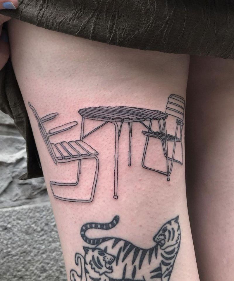 30 Unique Table Tattoos For Your Inspiration