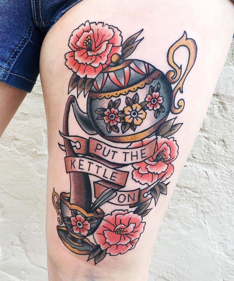 30 Pretty Teapot Tattoos For Your Inspiration