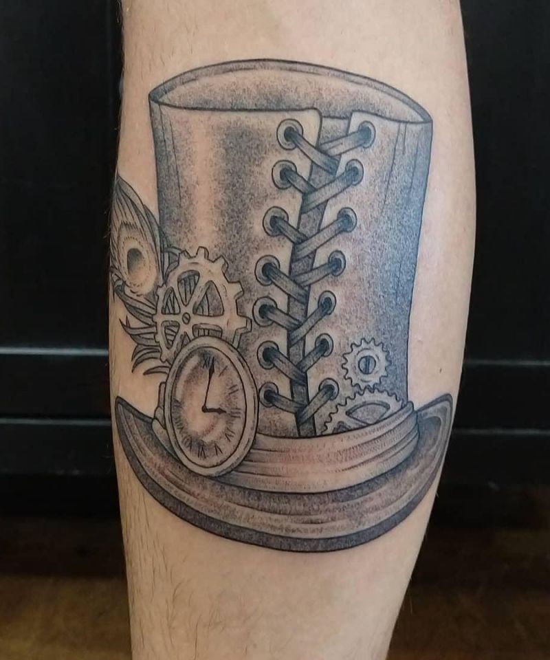 30 Unique Top Hat Tattoos You Must Try