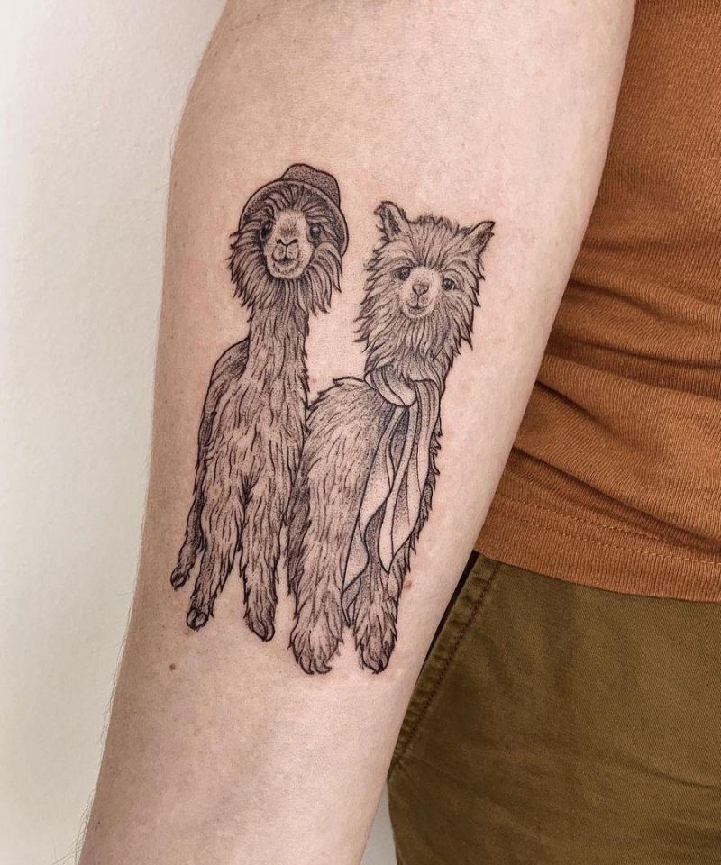 30 Cute Alpaca Tattoos You Must Try