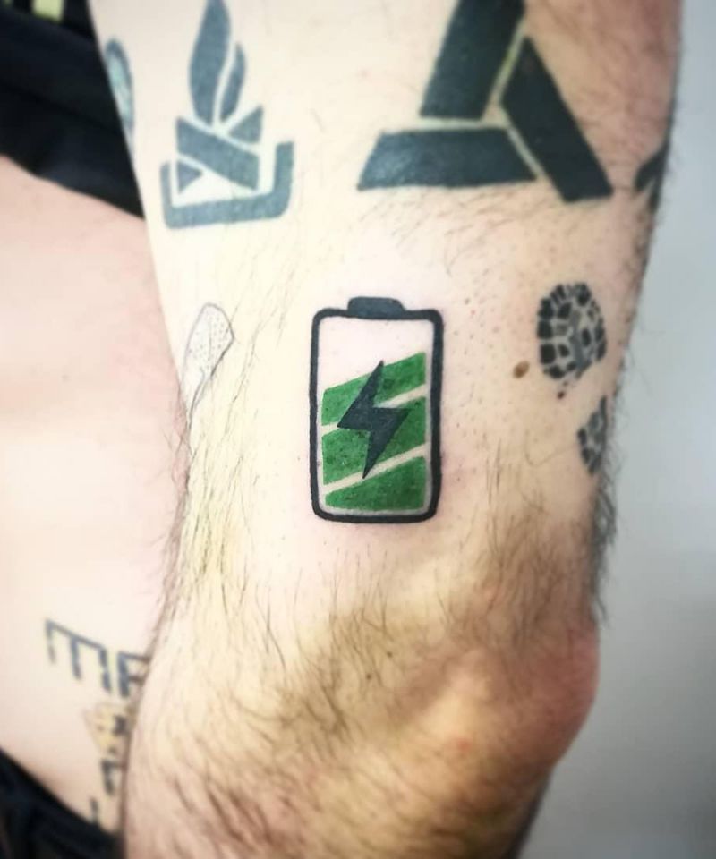 30 Unique Battery Tattoos You Must Love