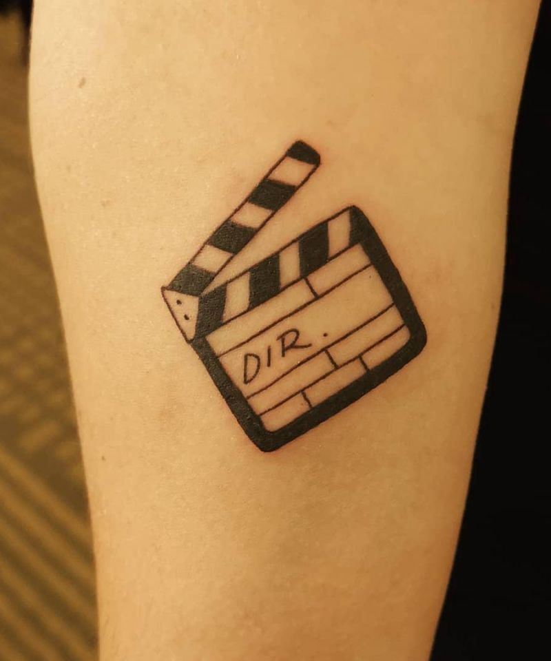 30 Unique Clapperboard Tattoos to Inspire You