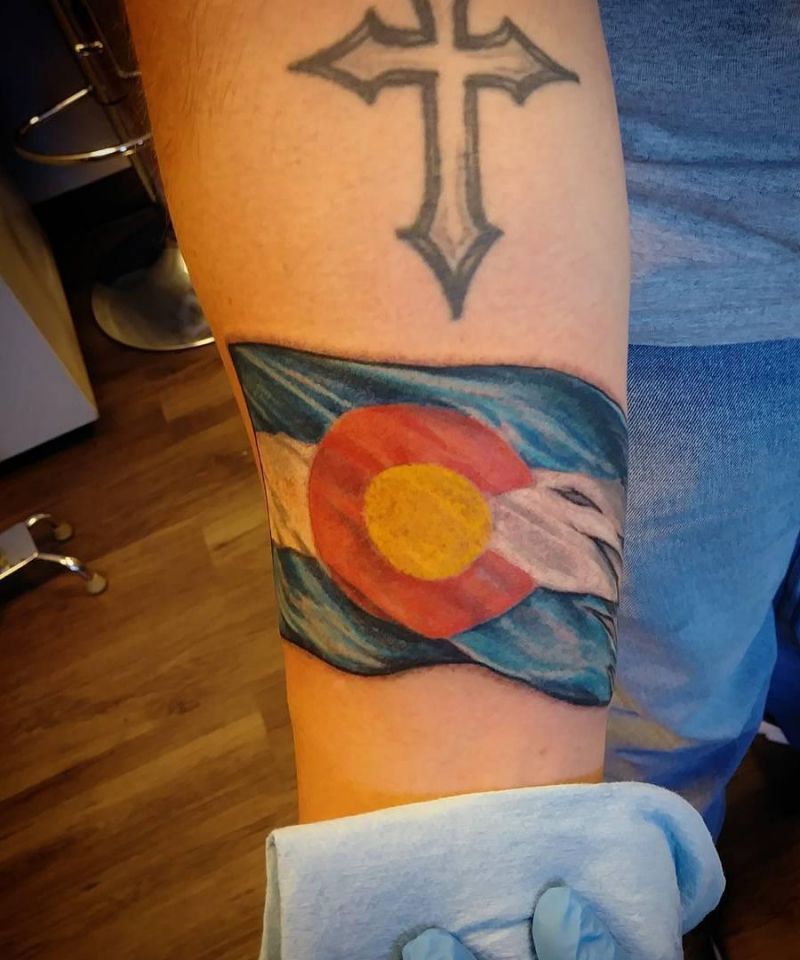 30 Pretty Colorado Flag Tattoos You Will Love