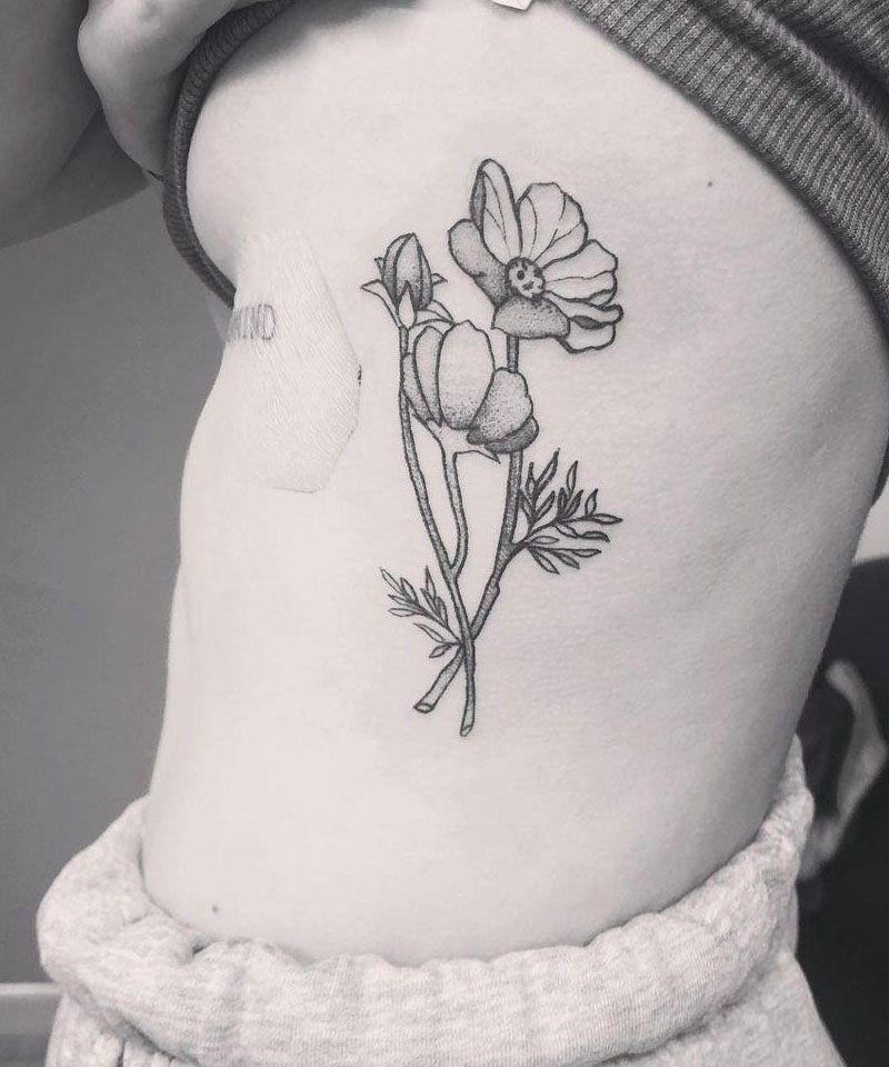 30 Pretty Cosmos Flower Tattoos For Your Inspiration