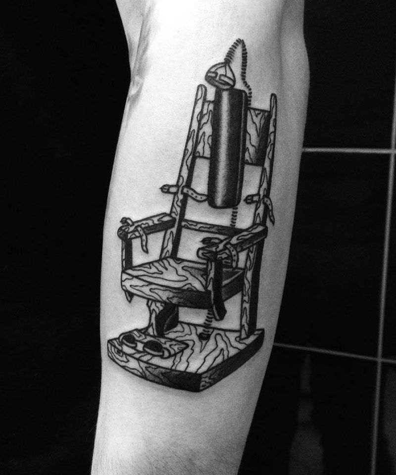 30 Unique Electric Chair Tattoos For Your Inspiration