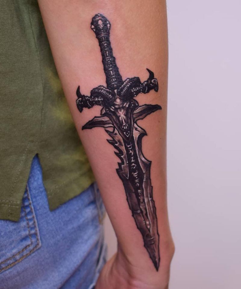 30 Pretty Frostmourne Tattoos to Inspire You