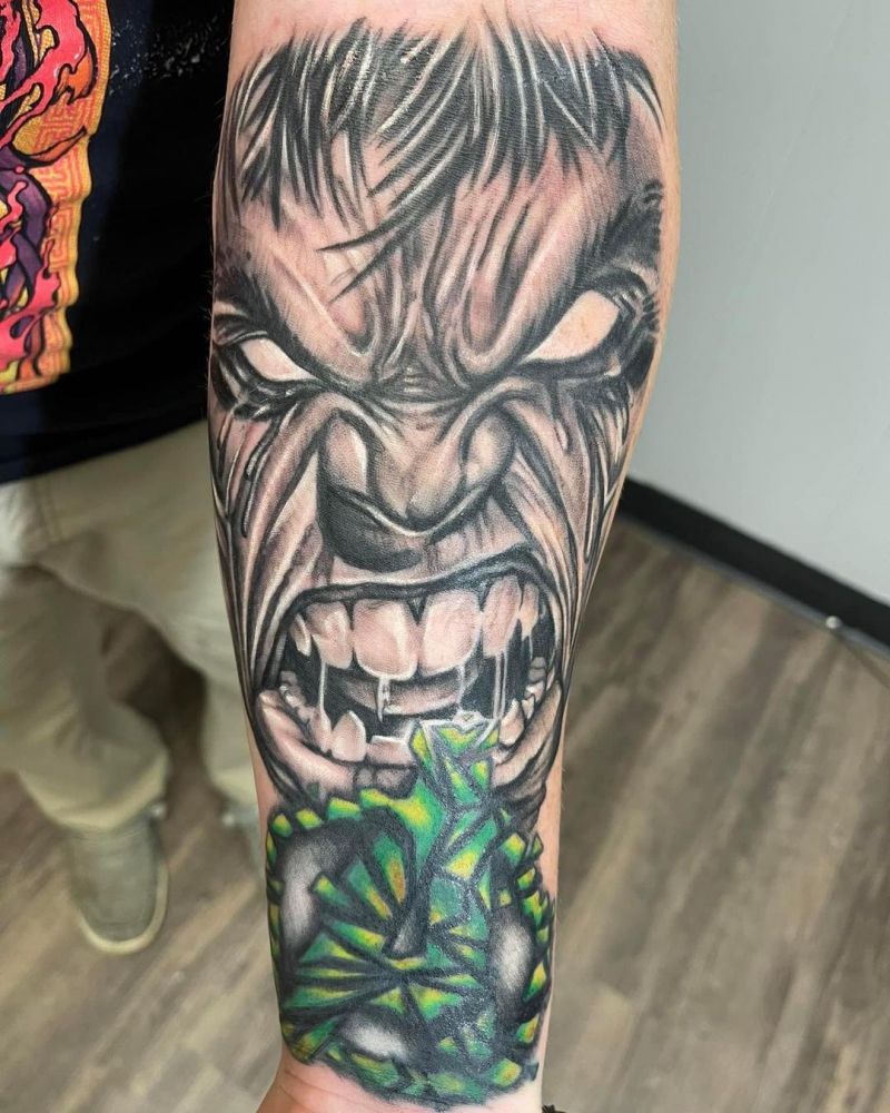 30 Unique Hulk Tattoos Give You Courage