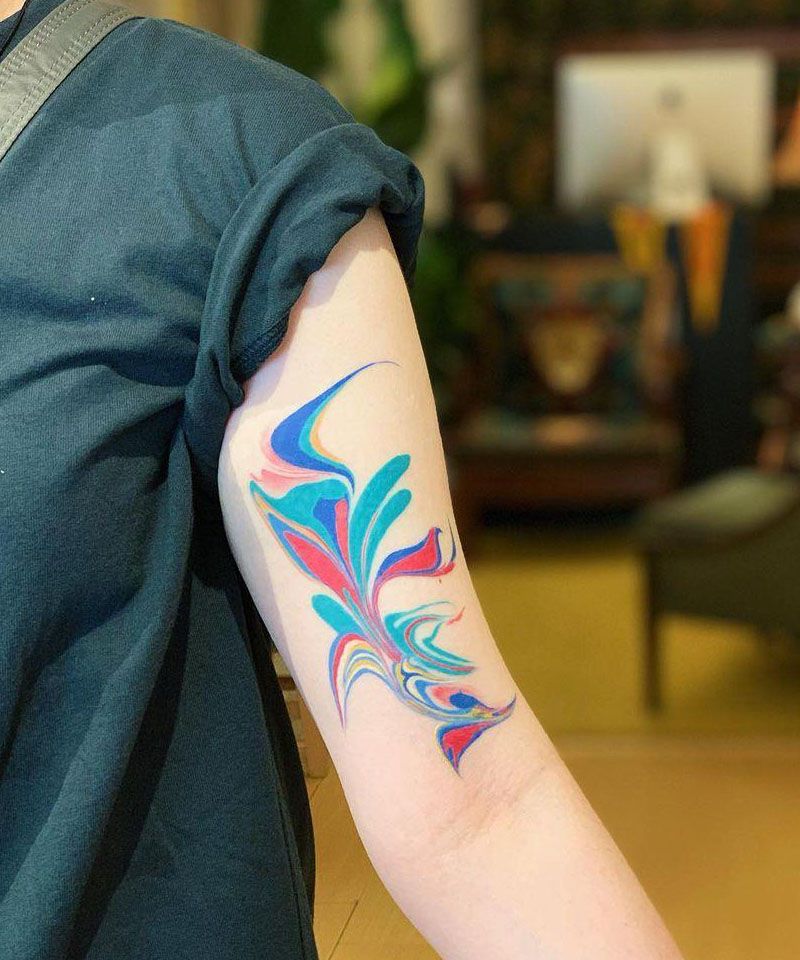 30 Pretty Marble Tattoos Improve Your Temperament