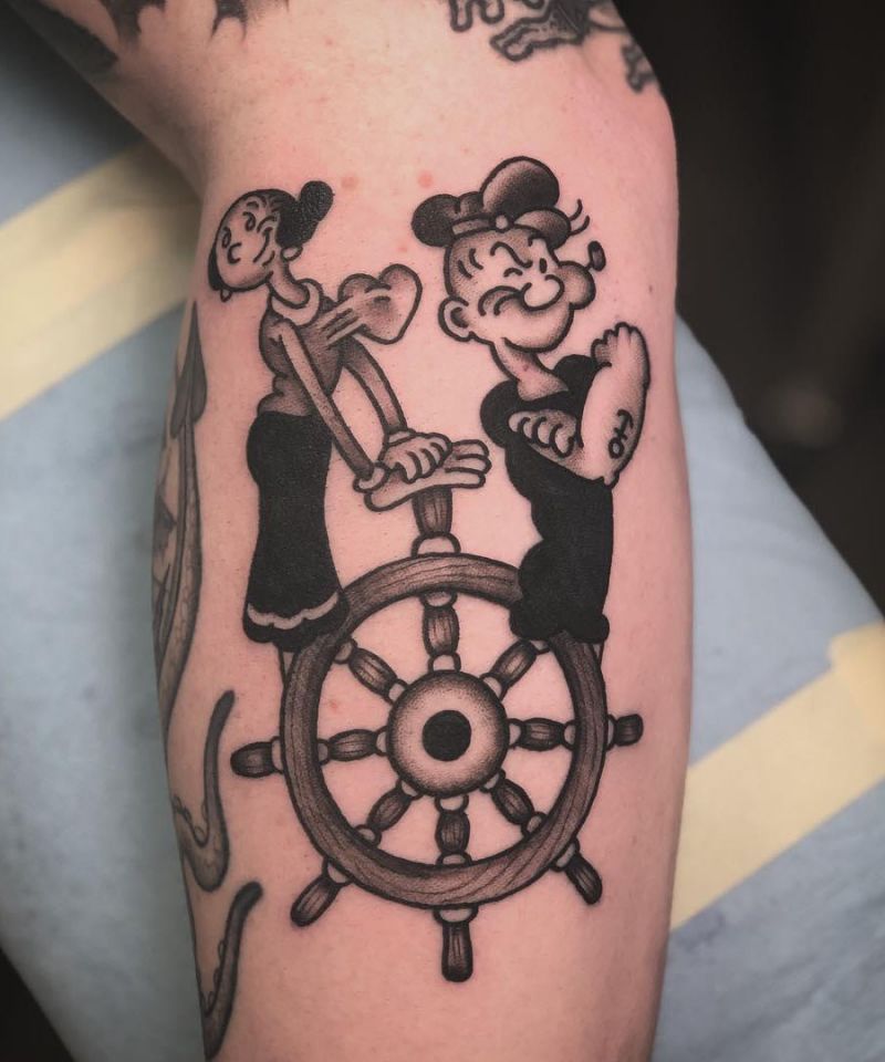 30 Unique Popeye Tattoos to Inspire You