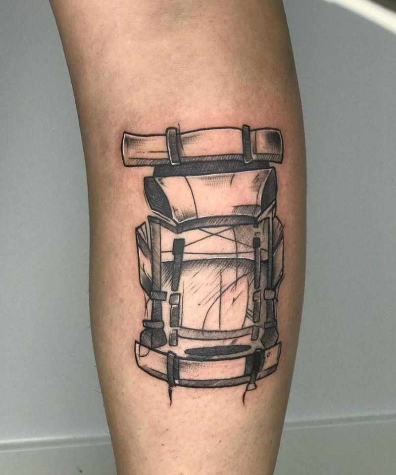 30 Unique Backpack Tattoos You Will Love