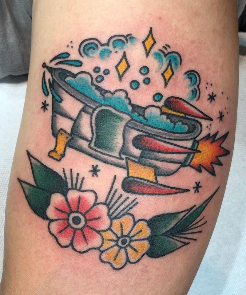 30 Unique Bathtub Tattoos You Must Love