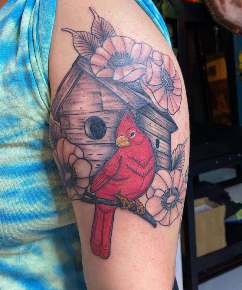 30 Unique Bird House Tattoos You Can Copy