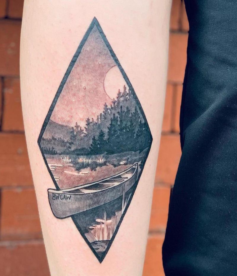 30 Unique Canoe Tattoos You Will Love