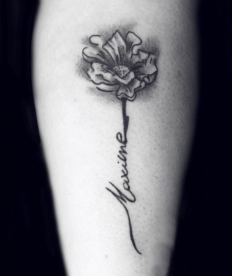 30 Pretty Cosmos Flower Tattoos For Your Inspiration