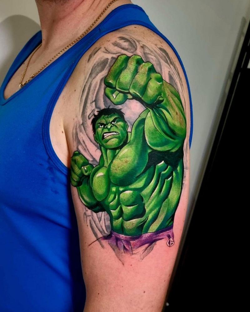 30 Unique Hulk Tattoos Give You Courage